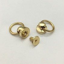 1P 골드 셀프 클러치 오링 고리 가죽공예 스트랩 달기