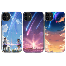 너의 이름은 케이스 갤럭시 S22 울트라 일본 애니메이션 캐릭터 초등학생 커플 주문제작 범퍼케이스