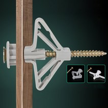 석고 보드 앙카 피스 평면 유형 확장 마른 벽 나온 앵커 키트 자체 드릴링 홈 석고 플라스틱 멧돼지 특별, 01