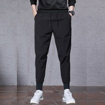 봄 가을 신축성 니뽄스타일 9부 밴딩 진청 블랙 와이드 남성 기모 배기팬츠 무지 데님
