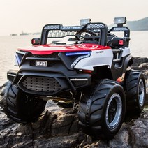 아기 2인승 전동차 대형 어린이 아동 사륜 오프로드 전기차 범퍼카 붕붕카, 레드+쿼드+2인+12v+스윙+블루투스+리모컨