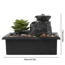 실내 탁상용 미니 분수 물멍 폭포 분수 장면 장식 탁상 분수 명상 흐르는 물 폭포 탁상 또는 가정 장식 인공폭포 실내분수대, a