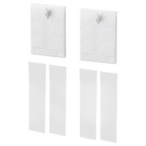 이케아 알프타 프레임용 접착식후크 2P 화이트 4.5x8cm 폴리스티렌, 없음