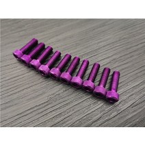 볼트 너트 나사 m6 x20mm 10pcs 알루미늄 육각 소켓 캡 헤드 수리 도구 m6, 보라색, m6x20mm