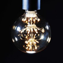 비츠온 LED G95볼구 에디슨램프 1.8W 눈꽃 인테리어 카페 매장 디자인전구