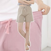 빅빅몰 마 린넨 스판 롤업 4부 팬츠 여성용 반바지