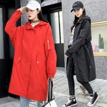 롱트렌치코트 롱야상 롱후드야상 F74512 바람막이점퍼