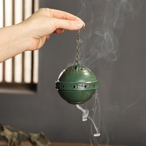 인센스홀더 인센스 콘 스틱 향 버너 레트로 로터스 세라믹 역류 코일 향 버너 용광로 랙, 에이3