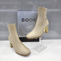 소다 소다 여성 7cm 스탠다드 앵클부츠 FLB206 베이지
