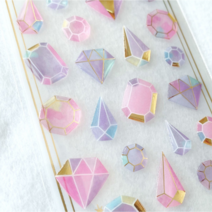 보석스티커 큐빅 주얼리 핸꾸 다꾸 폰꾸 소품 장식 접착 데코 스티커, 쥬얼리펄