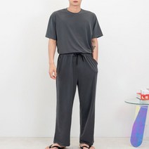 여름 시원한 티 밴딩 일자핏 남성 긴바지 세트코디 가을코디 봄코디 20대코디 30대코디 팬-735056hn