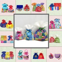 (주)파앤카코리아 바둑문양 복주머니-모시, (대)-랜덤(개별포장)