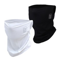 PGA TOUR 골프 남녀공용 자외선 UV 차단 귀고리 쿨링 마스크 필드용퓸, 화이트