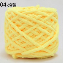 퐁퐁수세미실 DIY 소재 뜨개질용 셔닐 스카프 실 손으로 뜨개질하기 위한 다채로운 원사 두꺼운 양모 100g, 04