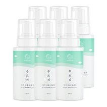 코리아나 푸르리 버블 저자극 바디워시 피부 장벽 강화 건조 판테놀 세라마이드 알란토인 보습 진정 유아 태열 땀띠 케어 어른 추천 베이비 아기 바디 얼굴 클렌저, 300ml, 6개