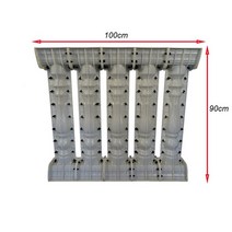 세컨하우스 주택 모듈러 가벽 모듈 테라스 가림막 그늘막 타프 미터 당 5pcs abs 90cm 난초 주조 장식 난간 꽃병 열 콘크리트 울타리 양식 난간 금형