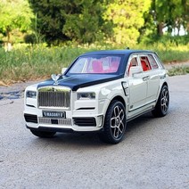 롤스로이스 다이캐스트 1:24 합금 모델 자동차 컬리넌 masory suv 럭셔리 소형 금속 차량 silumation 선물 소년 장난감 소장품, 하얀
