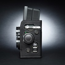 Rolleiflex 2.8gx 롤라이플렉스 중형 필름카메라 소가죽 케이스, 블랙 화이트라인