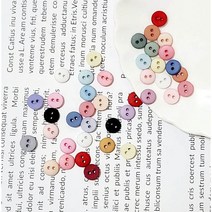 파스텔 미니단추 원형6mm 인형단추 인형옷만들기, 6핑크