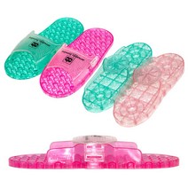 AB 납작이 양방향 욕실화 미끄럼방지 PVC 문걸림방지 욕실 슬리퍼, A : AB납작이 양방향 욕실화 - 그린