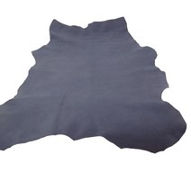 가죽공예 이태리 양가죽 누벅 고트 메탈 블루 한장가격