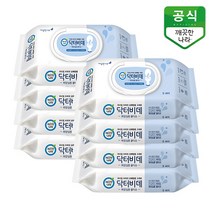깨끗한나라 닥터비데 화장실용 물티슈 캡형, 8팩, 46매