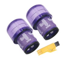 헤파필터 필터 유닛 HEPA 교체 부품 다이슨 호환 V11 V15 Sv14 사이클론 절대 무선 진공 청소기 예비 액세서리 970013-02, 02 2Pcs Purple