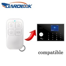 스마트홈 무선 원격 리모콘 GARDLOOK 무선 원격 제어 가정 도난 경보 시스템을위한 433MHz 백색 4 단추, 한개옵션0