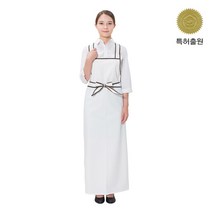 예경 메쉬 H형 방수 앞치마_대 [무광] 앞치마, 1개, PO-3526/대/흰색(무광)