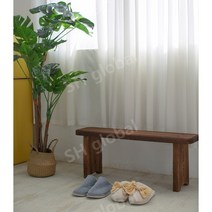 나무벤치 의자벤치 긴의자 베란다 발코니 정원의자, 길이 120cm 높이 15cm