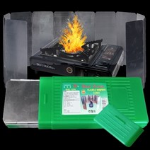 휴대용 버너 바람막이 12단 접이식, 1개