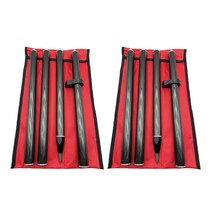 놀개기 타프 옥타 GPS RTK 극 1.8M 길이 탄소 섬유 설문 조사 폴란드 측량 5/8 "스레드 4 각 45cm, [02] 2 set