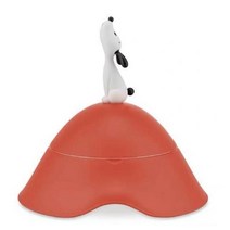 ALESSI 고양이 개 사료 그릇 도그 볼, 생기 넘치는 레드독 그릇(뚜껑 포함)