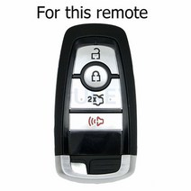 포드 머스탱 포드 머스탱 f 에지 익스플로러 익스페디션 키 포브 쉘 커버 슬리브 4 버튼용 실리콘 원격 키 케이스 2017 2018 2019, 없음