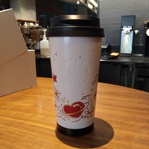 스타벅스 중국 2021 발렌타인데이MD 1차 러브하트 플래닛 사이렌 로고 화이트 스테인리스 텀블러 473ml (1/22 출시)