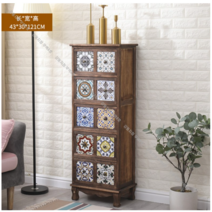 나비장 빈티지 엔틱 미니수납장 콘솔 틈새 자개장 금박 옷장 약장 고가구, C