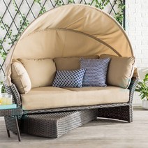 카페 펜션 정원 야외테라스 비치 썬베드의자, 유형 C 1.6m 캐노피 쇼파