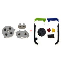 게임보이 레트로 휴대용 JCD 게임보이 어드밴스 GBA 교체 플라스틱 D 패드 A B 전원 ON OFF 풀 세트 버튼, 04 Colorful