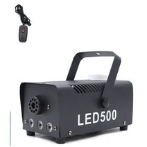 스모그 머신 500W 포그 안개 발생기 무대 연기 LED 조명, (리모컨) 400w 그린라이트 후드