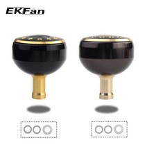 낚실릴 전동릴 돌돔릴 ekfan 새로운 합금 알루미늄 낚시 핸들 손잡이 직경 32mm35mm38mm 베이트 캐스팅 낚시 릴 로커 낚시 액세서리 11, 브라운 38mm