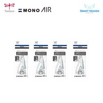 톰보우 모노에어5 펜타입 수정테이프 5mm x 6m, CT-PAR5(리필), 4개