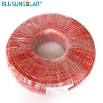 usb전원케이블 LEADER SOLAR 태양광 케이블 XLPE PV 와이어 1000V 6.0mm Sq 10AWG TUV 승인 50 미터/로트, Red