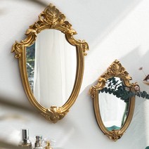 엔틱거울 인테리어 골드 벽걸이 공주 거울, 대형