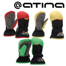 아티나 아동용 스노우장갑 ATS-K801 스키 보드장갑, 레드