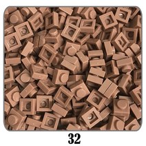 부품500 개/몫 100G 플레이트 1x1 빌딩 블록 MOC 부품 DIY 픽셀 아트 QR 코드 벽돌 모자이크 키즈 완구 52, 32 32, 한개옵션1