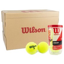 온나나나 윌슨 챔피온쉽 캔볼 테니스공 18캔 36개입, 옐로우, 18개