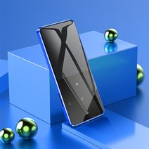 MP3 플레이어 iqq 새로운 지원 블루투스 버전 x2 플레이어스피커 터치 스크린 및 내장형 40g hifi 휴대용 워크맨 fm레코드 포함, 협력사, 4기가, 푸른