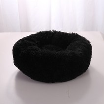 강아지 산소방슈퍼 소프트 개 침대 플러시 고양이 매트 대형견 래브라도 하우스 라운드 쿠션 애완 동물 제, 19 Black_07 100CM