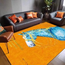 수입소파 럭셔리 디자인 북유럽 스타일 말 대형 라운지 카펫 거실 러그 홈 장식, 03 C_01 40x60cm