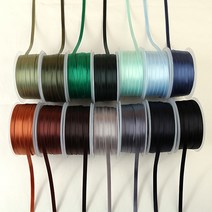 비즈아이 공단리본, 11_공단무지6mm_진카키_90cm